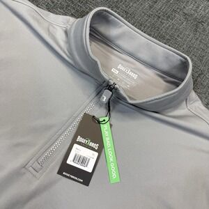 Bogey Bros Golf 1/4 Zip Pullover Mens XXL Gray Moisture Wicking SPF 45+‎ NWT